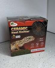 Reptile Heat Lamp 150W 2-Pack Ceramic Heat Emitter, No Light Emitting Heat Bulb