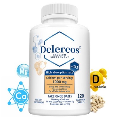 Kalzium, Vitamin D3,Magnesium  für starke Knochen,hohe Knochendichte,30~120Kaps