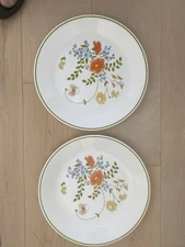 Set Of 2 Vintage Corelle Wildflower Dinner Plates 10.5”