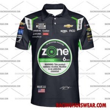 Kyle Busch Nascar Racing 2024 Richard Childress Racing Zone Hawaiian Shirt- Polo