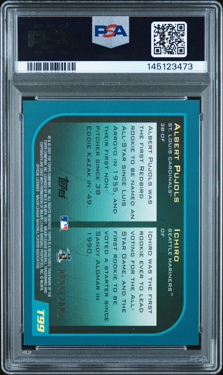 2001 Topps Traded & Rookies - Albert Pujols, Ichiro Suzuki #T99