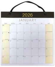 2026 Medium Month to View Wall Hanging Premium Quality Calendar Planner Ribbon