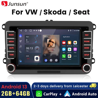 AWESAFE Android 14 Apple CarPlay For VW GOLF MK5 MK6 7"Car Stereo Head Unit GPS Radio BT