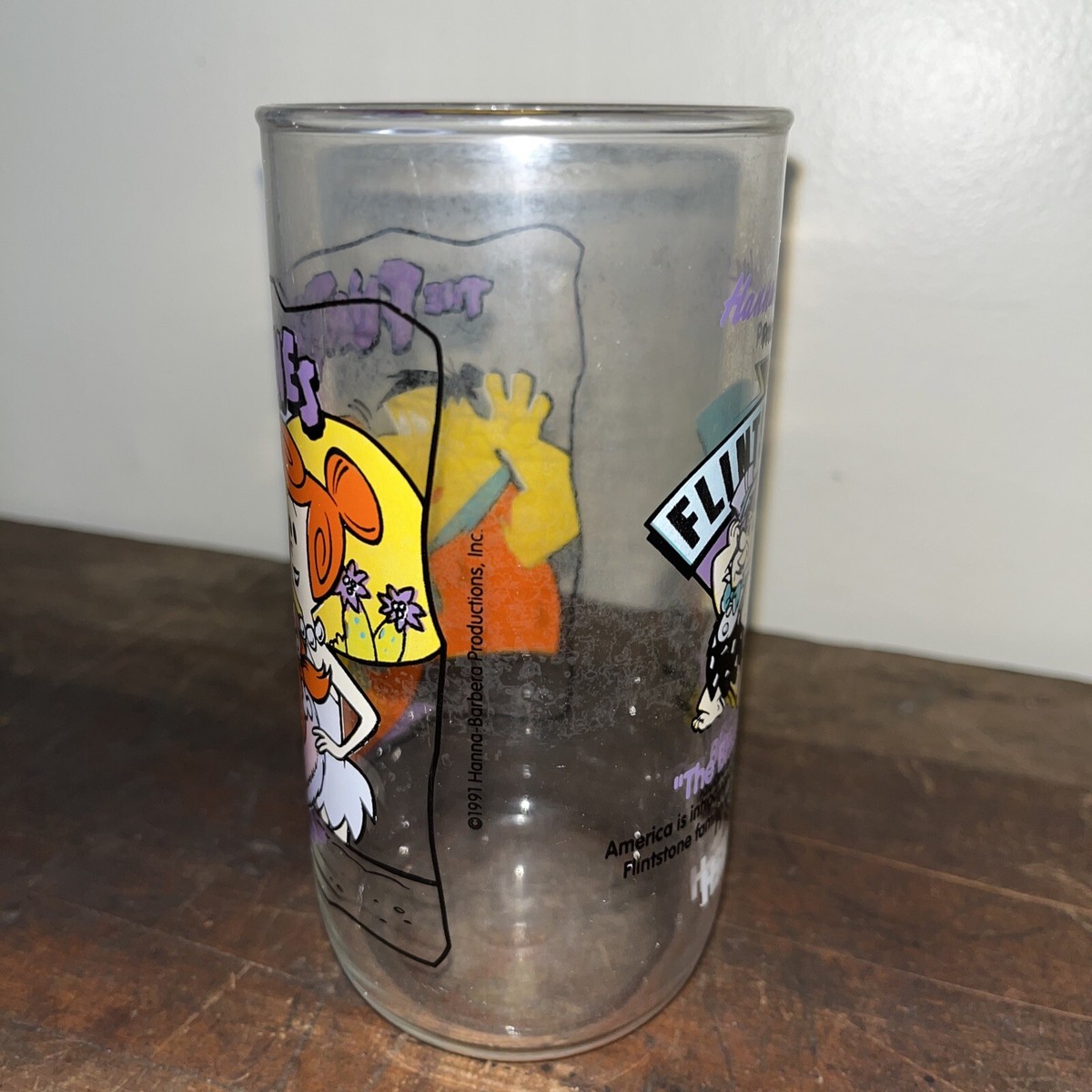 スティーブハリソン　未使用　STEVE HARRISON ビーカー　ゴブレット Lot of 4 1991 Hardee's the First 30 Years Flintstones