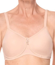 Amoena 36C Lara Padded Wire Free Mastectomy Bra 0674 NWOT Sand