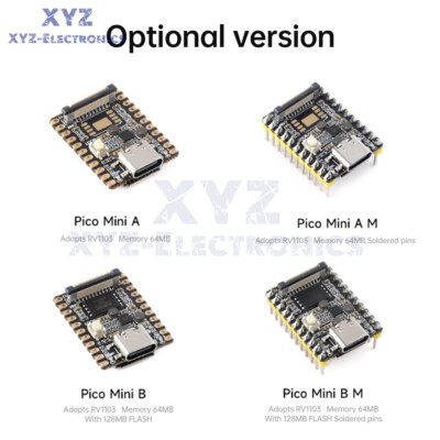 LuckFox Pico Mini Linux RV1103 Chip AI Development Board + 128MB Flash Type-C