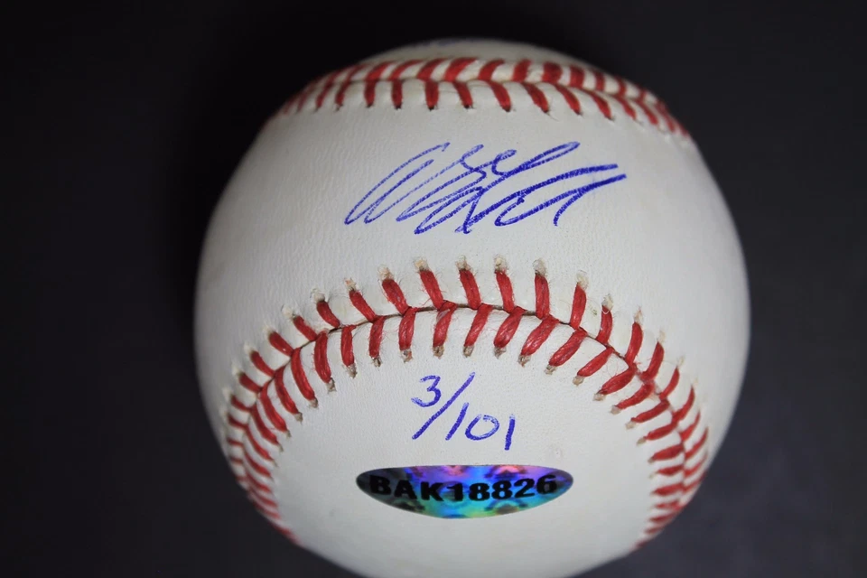 ANDY LaROCHE 1er Homerun 9/07 Dodgers Autografiado MLB Auténtico Béisbol A 3/101 Foto 2 de 3