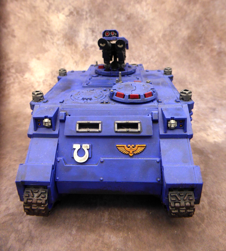 Warhammer 40k Space Marines Ultramarines Razorback Lascannon Well Painted - Picture 3 of 5