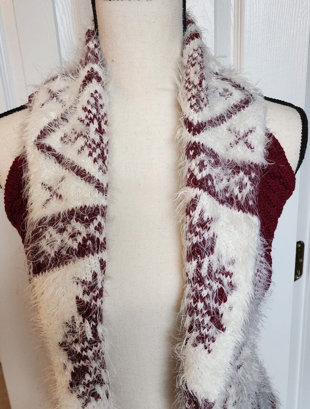 Max Studio teen's size L (14) sweater vest maroon… - image 2