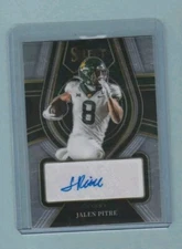 2022 Panini Select Draft Picks Silver Prizm Auto Jalen Pitre #RS-JPI Houston