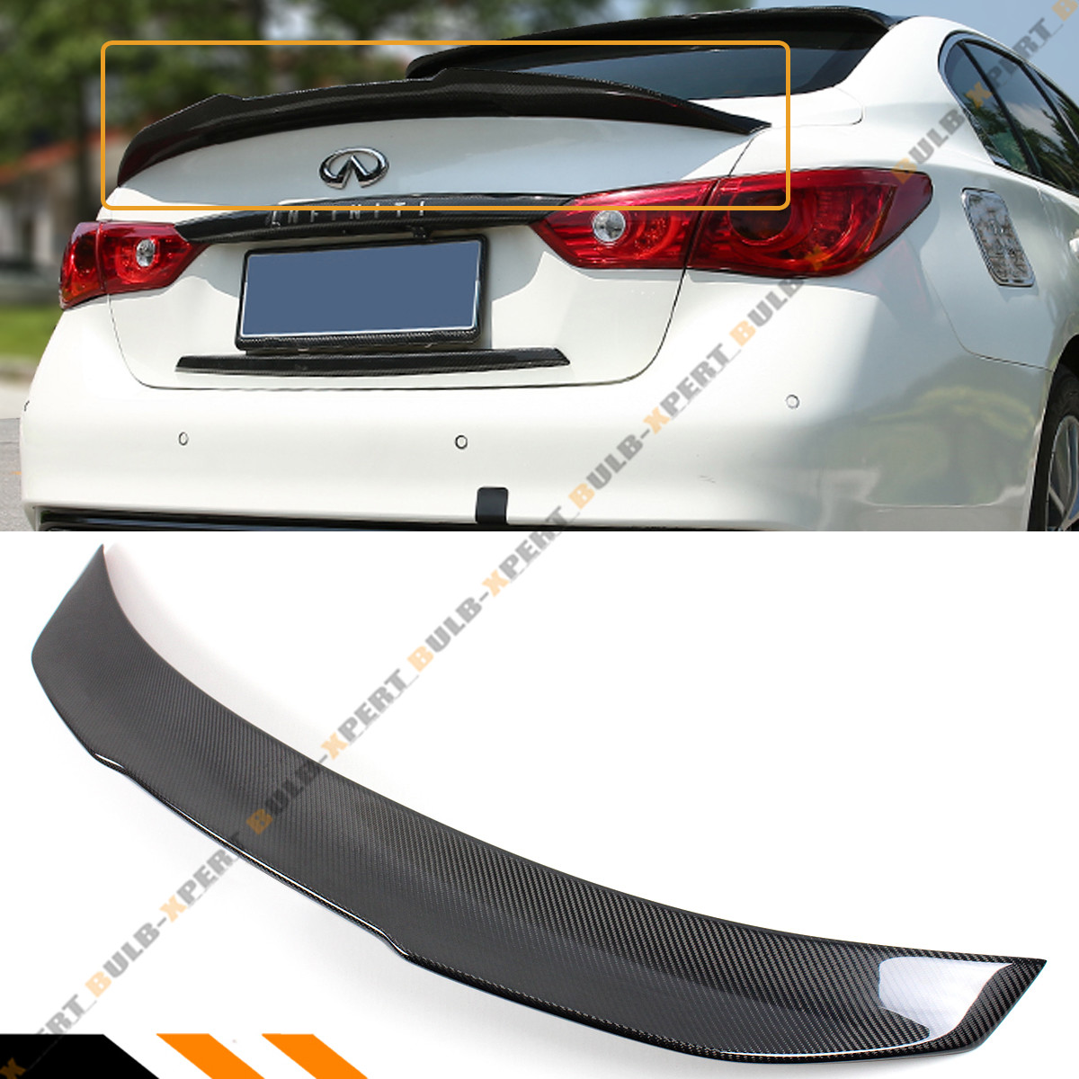 FOR 14-2024 INFINITI Q50 PSM STYLE EXTENDED CARBON FIBER DUCKBILL