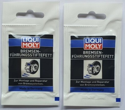 2x 5g Liqui Moly Bremsenführungsstiftefett  Art. 21204 Bremsen Paste Fett