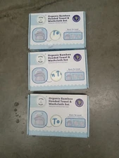 3PACKS OF ORGANIC BAMBOO HOODED TOWELS & WASHCLOTH SETS BOYS 