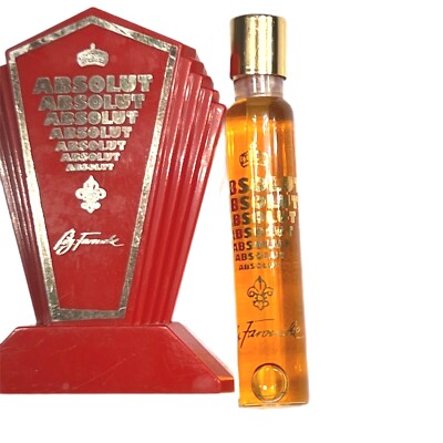 Vintage Absolut Perfume by Lily Farouch Discontinued Red pyramid case Unopened