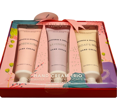 3 pc Hand Cream Gift Set Lavender,Rose Water,Goat Milk Organik