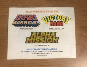 Athena - Nintendo NES - Instruction Manual Booklet Only