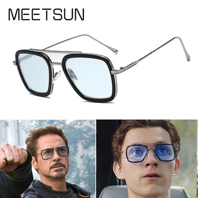 Spiderman IRON MAN AVENGERS ROBERT DOWNEY Peter Park Tony Stark Occhiali da  sole | eBay