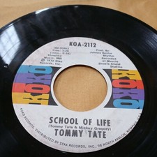 I Remember/School Of Lies - Tommy Tate - 7" Vinyl Record 45 RPM 1972