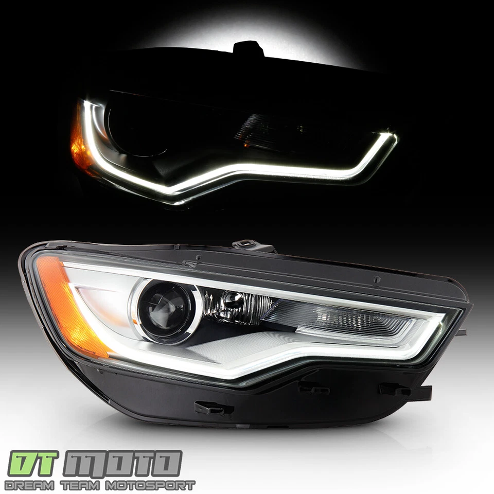 Audi A6 S6 2012-2015 HID sin AFS LED DRL proyector faro-pasajero Foto 2 de 4