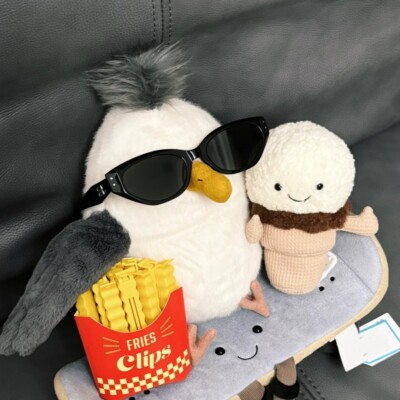 Jellycat CHIP SEAGULL Soft Plush FREE DUST BAG Fun Stuffed Ocean