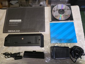 Sega CD Model 2 Console w/Genesis 2 Console w/Sewar Shark-CIB PLUS!! TESTED!