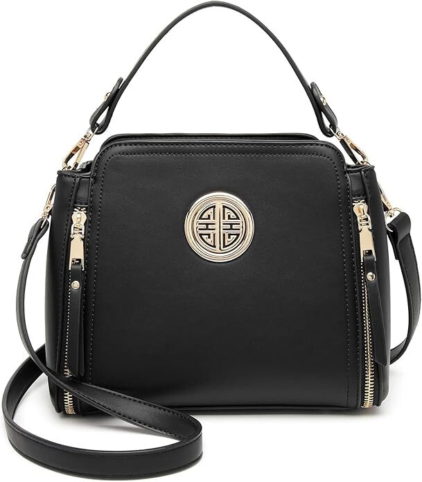 Women's Black Crossbody Shoulder Bag - Small Leather Purse With Adjustable Strap, Trendy & Versatile - View #9