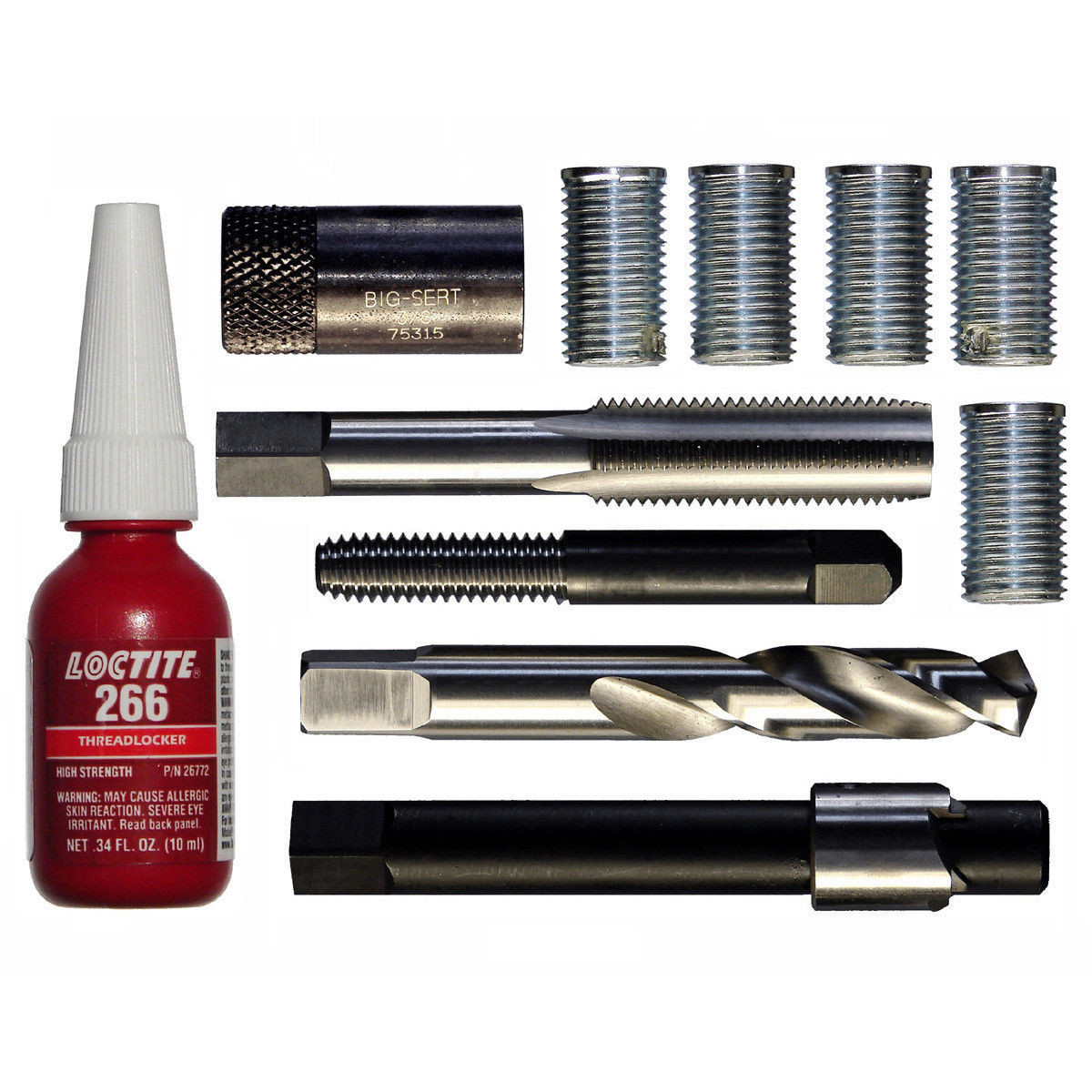 Big-Sert 5381D 3/8-16 Harley Oversized Thread Repair Kit - FREE