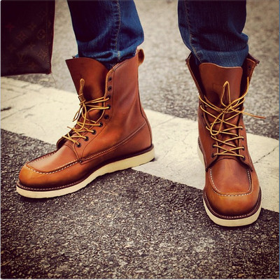 Red Wing Heritage Moc Boots, Size 9.5