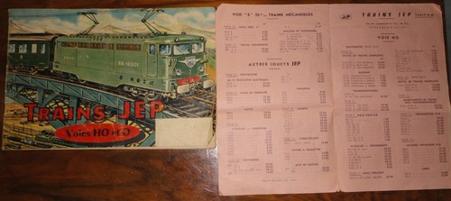 Catalogue JEP Trains Et Jouets – Années 1950 – État Collection
