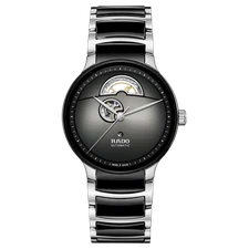 Rado Centrix Automatic Open Heart Stainless Steel Black Dial Men Watch R30012152
