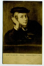 Circa 1900 Raphael Portrait D Auteur Museum De Louvre Paris Gallery Painting 