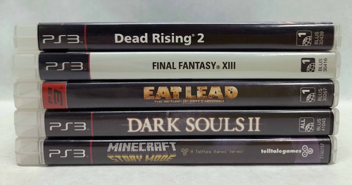 PS3 5 Game Lot - Dead Rising 2, Final Fantasy, Dark Souls, Minecraft & Eat Lead - Picture 6 of 11