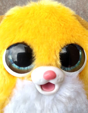 Furreal Fuzzalots Furby Hasbro Puppy Dog Barks Tummy Lights Up  4" tall