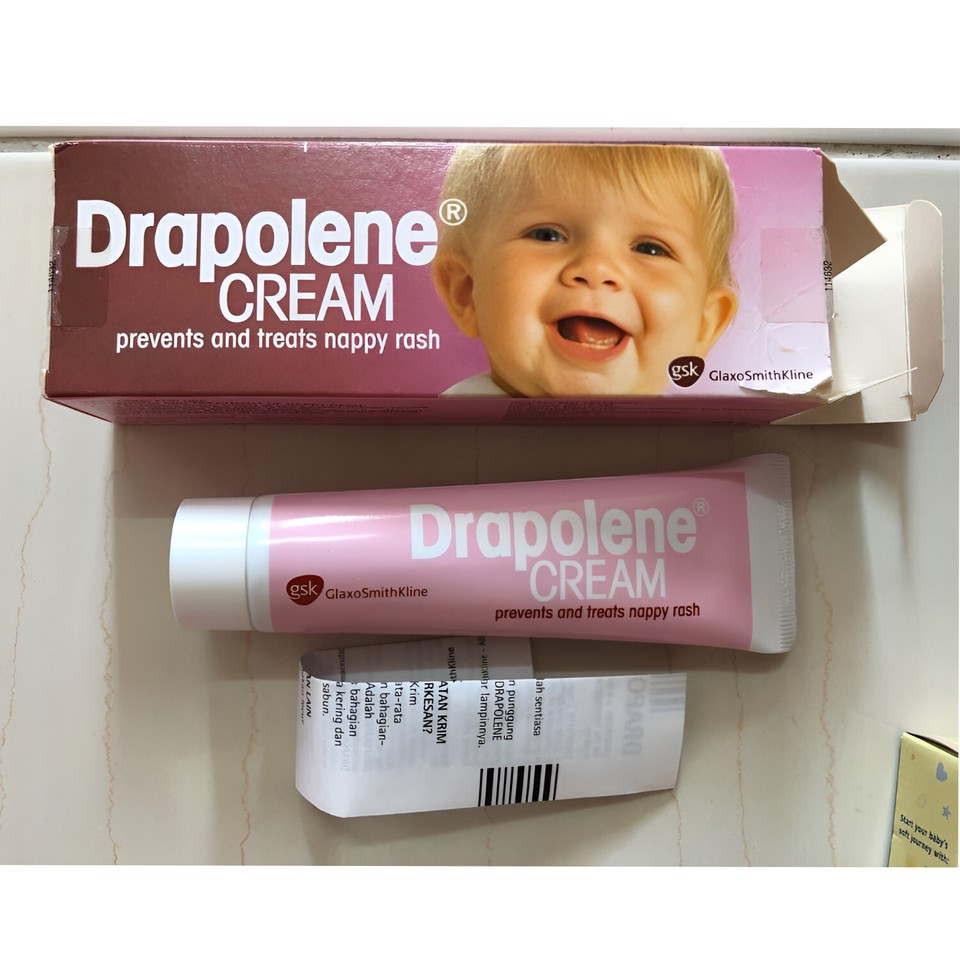 Drapolene Cream Prevents & Treats Nappy Rash For Baby Relief Minor Burn