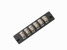 1-Pack LGX Compatible Fiber Patch Panel 12 Fibers Loaded with Beige LC Couple...