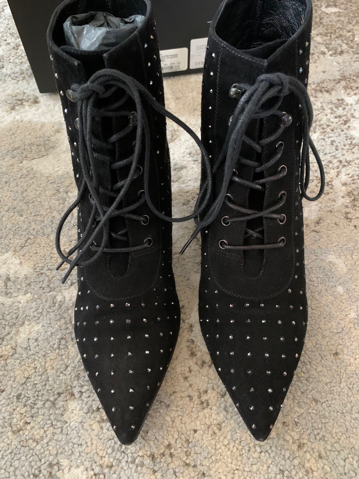 SAINT LAURENT Stivaletto YSL scamosciato
