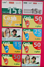 10 Telefonkarten Deutschland  Prepaid Karte e.plus free&easy P12
