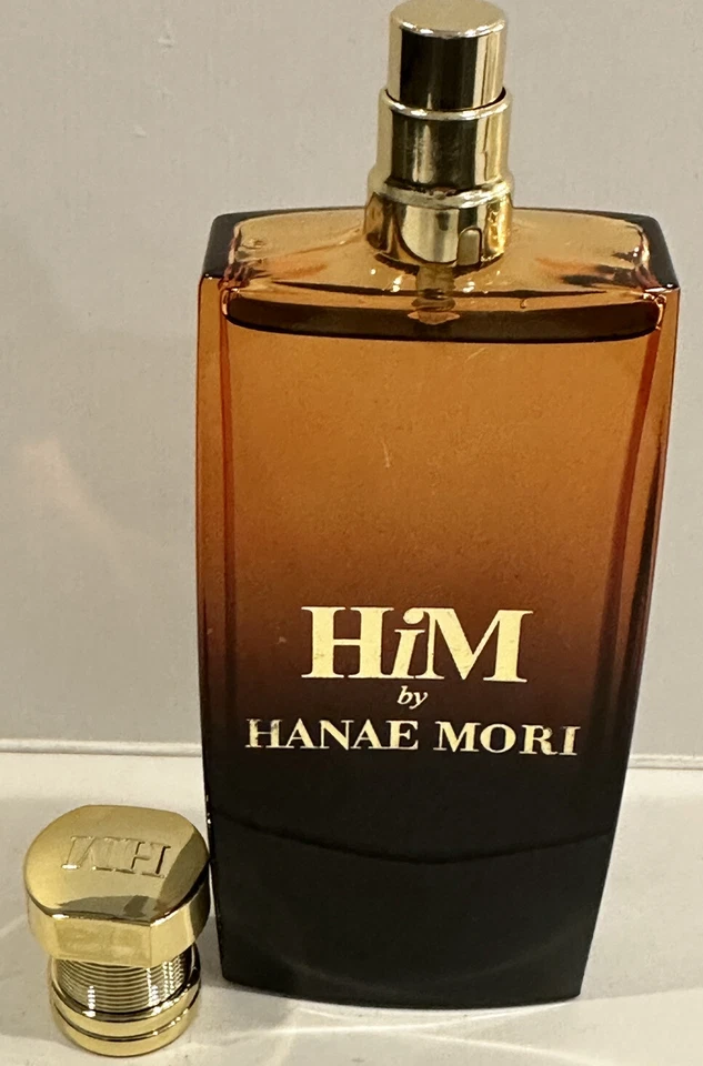 Hanae Mori HIM 3,4 OZ Eau de Parfum Spray Para Hombres Nuevo Sin Caja RARO con Tapa Foto 2 de 2