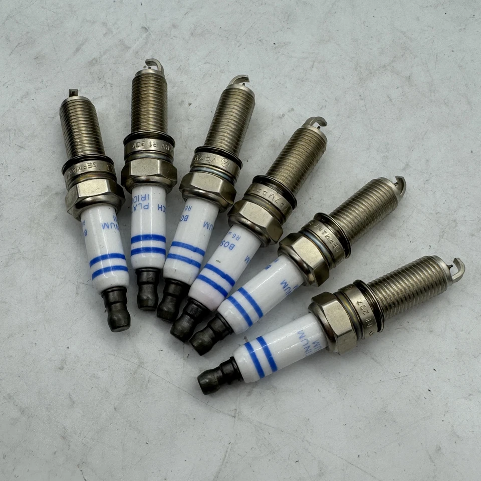 6 PIEZAS Bujías Para Mercedes Benz C230 C250 C300 CL550 E350 V6 Bosch YR7MPP33 Foto 4 de 4