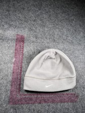 Nike Beanie Toque Youth One Size Light Gray Knit 100 Polyester Outdoors Ski