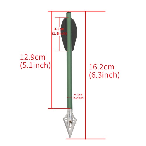 6.3'' Archery Crossbow Bolts Aluminum Arrows Blade Broadhead Hunting Target - Picture 6 of 17