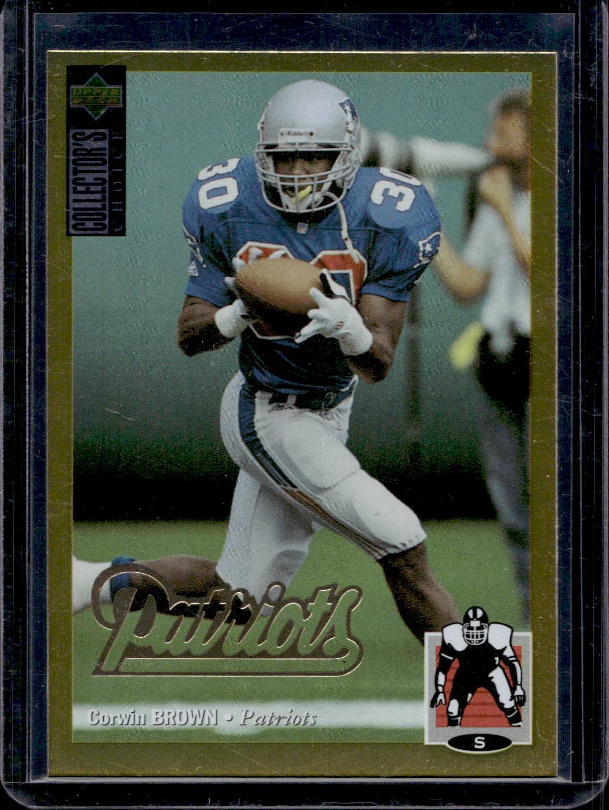 1994 Collector's Choice Corwin Brown Gold Rookie RC #258 - New England Patriots