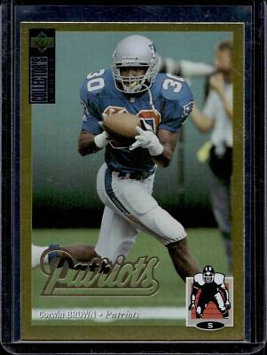 1994 Collector's Choice Corwin Brown Gold Rookie RC #258 - New England Patriots