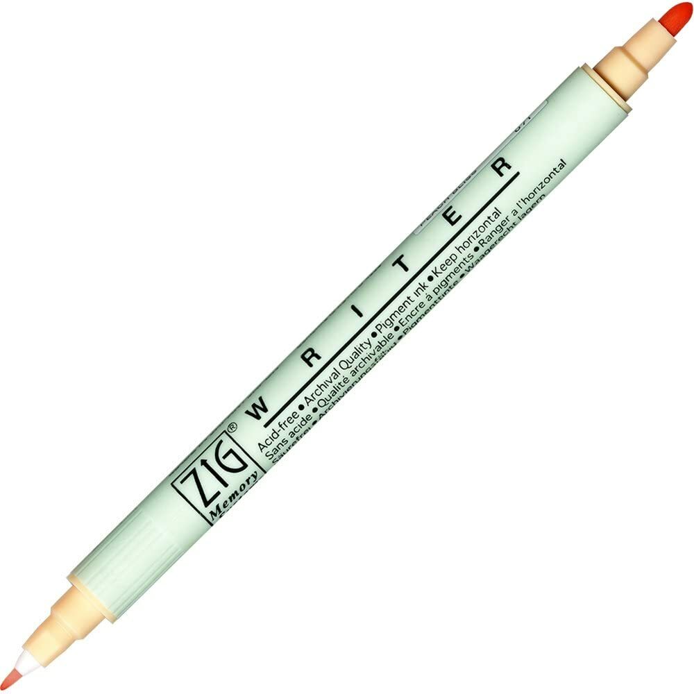 Kuretake ZIG Memory System Twin Marker, Writer, No.71, Peach