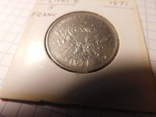 France 5 Francs  1971 #  540 - 第 1/2 張圖片