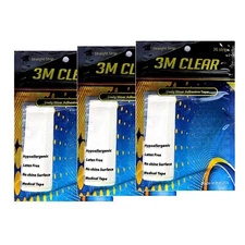 3M 1522 Double Sided Clear True Tape Daily Wear 1" X 3" Straight Wig Toupee 108P