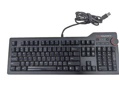 Das Keyboard 4 Pro DASK4MKPROCLI-3G7-r1.4 Wired Keyboard Clicky Cherry MX Blue