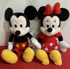 Kohls Cares Minnie And Mickey Mouse Plush Stuffed Animal 14" Disney NICE