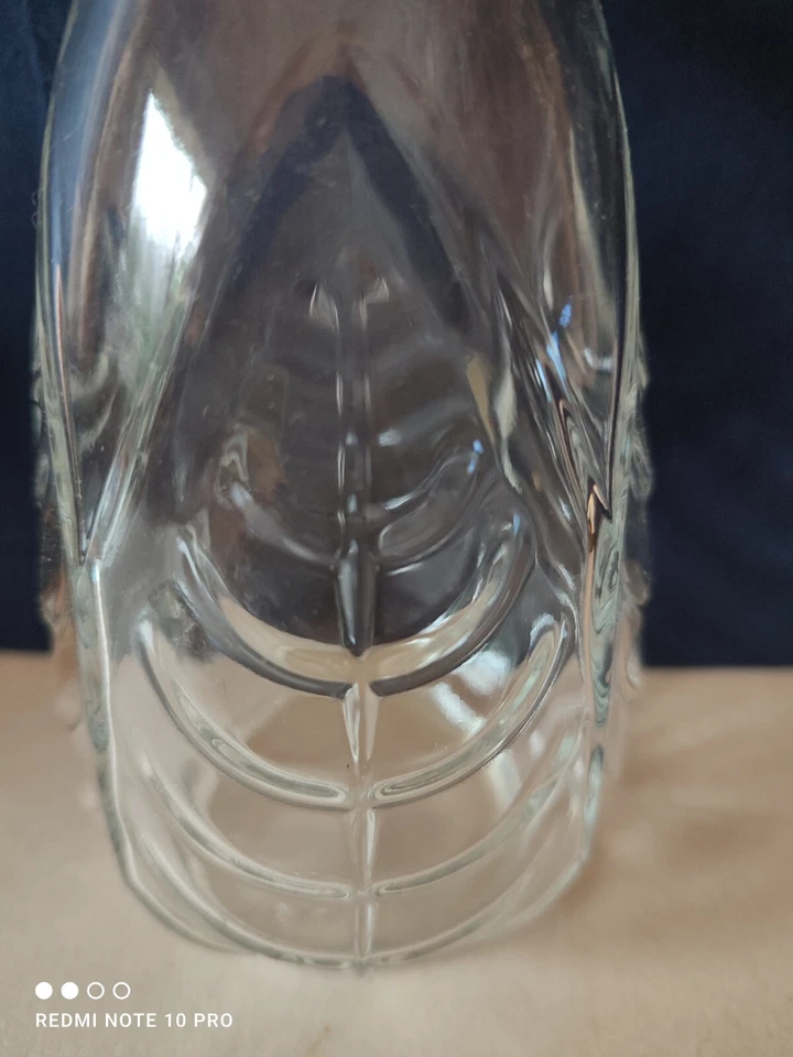 3  anciens vases à Jacinthes Bulbes Verre moulé  pressé  Vintage Motifs Art Déco - Photo 4/4