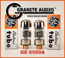 Matched Pairs GE 6550A NOS 1981 Beam Power Tubes. Test NEW over 60 on TV7-D/U.